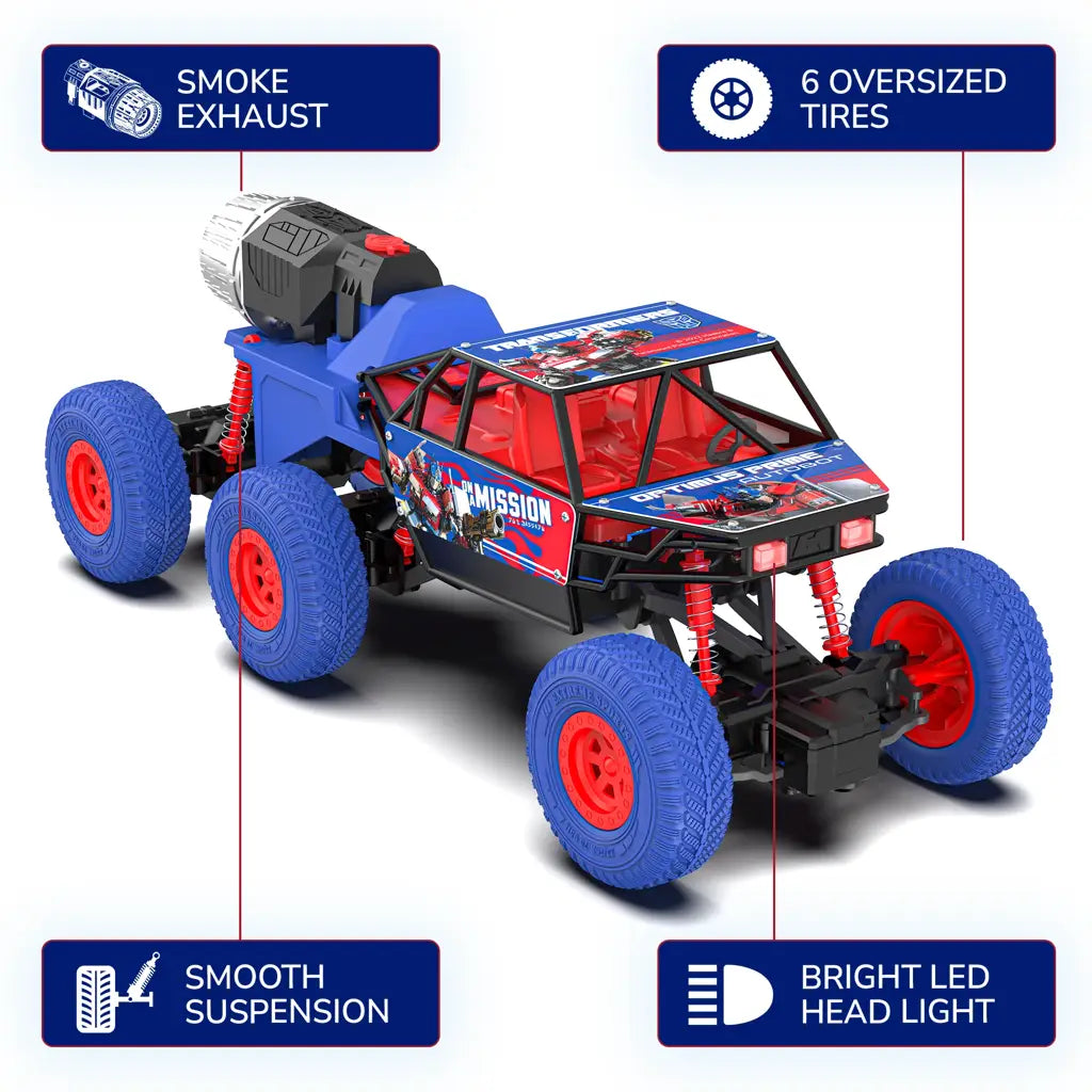 MIRANA OPTIMUS PRIME RC TOY, SCALE 1:20, 4X4, 6-WHEEL ATV – (MULTI COLOR)