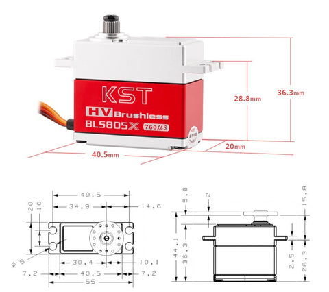 KST DIGITAL SERVO BL805X BRUSHLESS