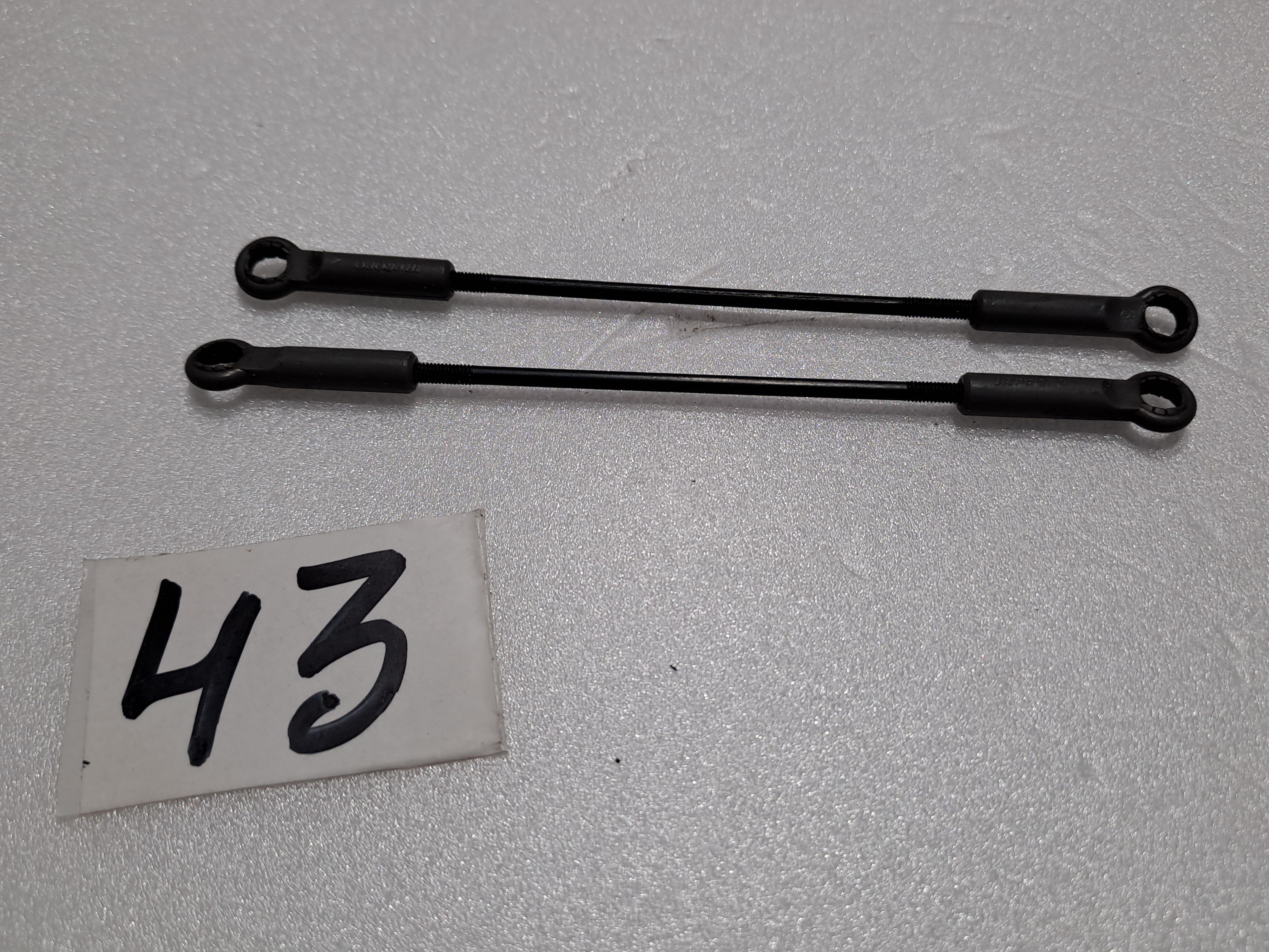 BALL LINK PACK OF 2 FOR 600 SIZE HELICOPTER 2MMX75MM ROD PRE OWNED QUALITY