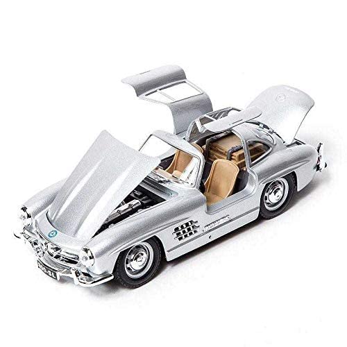 BBURAGO MERCEDES BENZ 300 SL (1954) 1:64 SCALE DIECAST CAR (WHITE)
