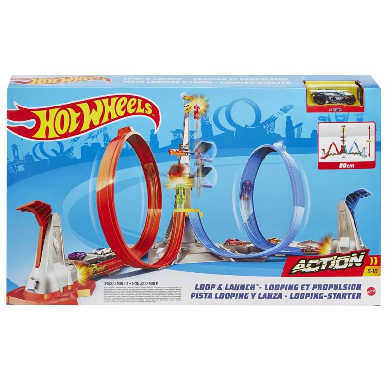 HOT WHEELS LOOP & LAUNCH TRACK SET