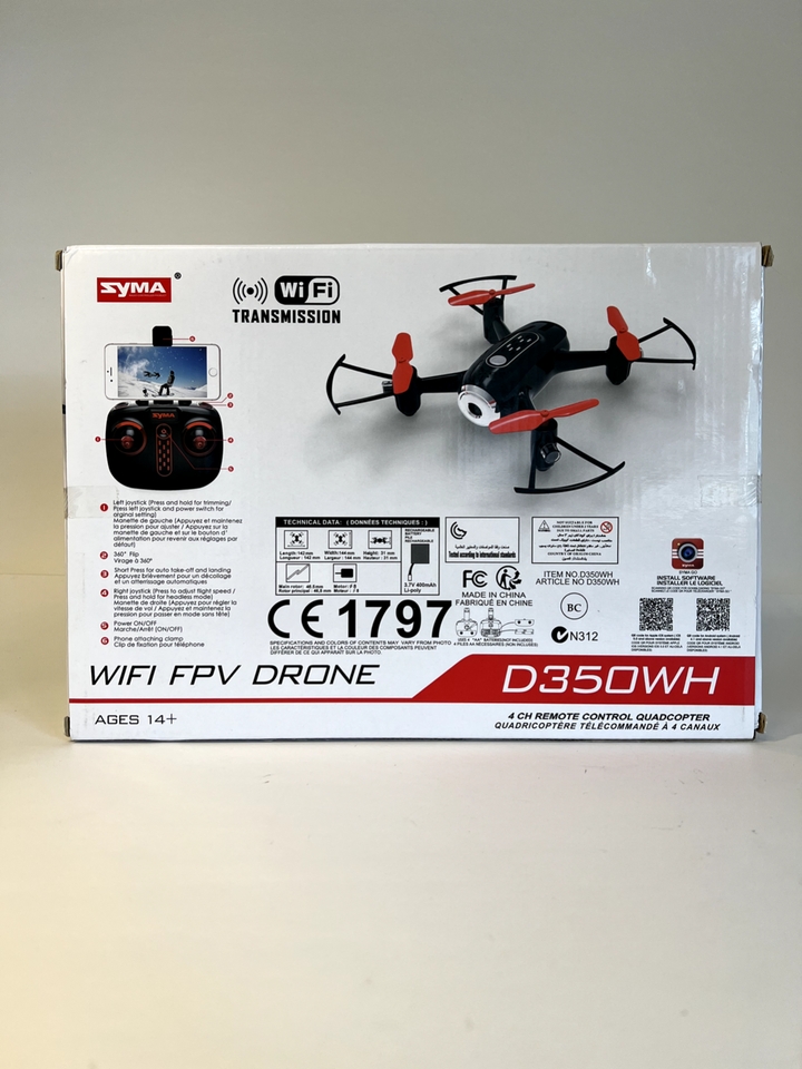 SYMA NANO TOY  WIFI DRONE MODEL D350WH