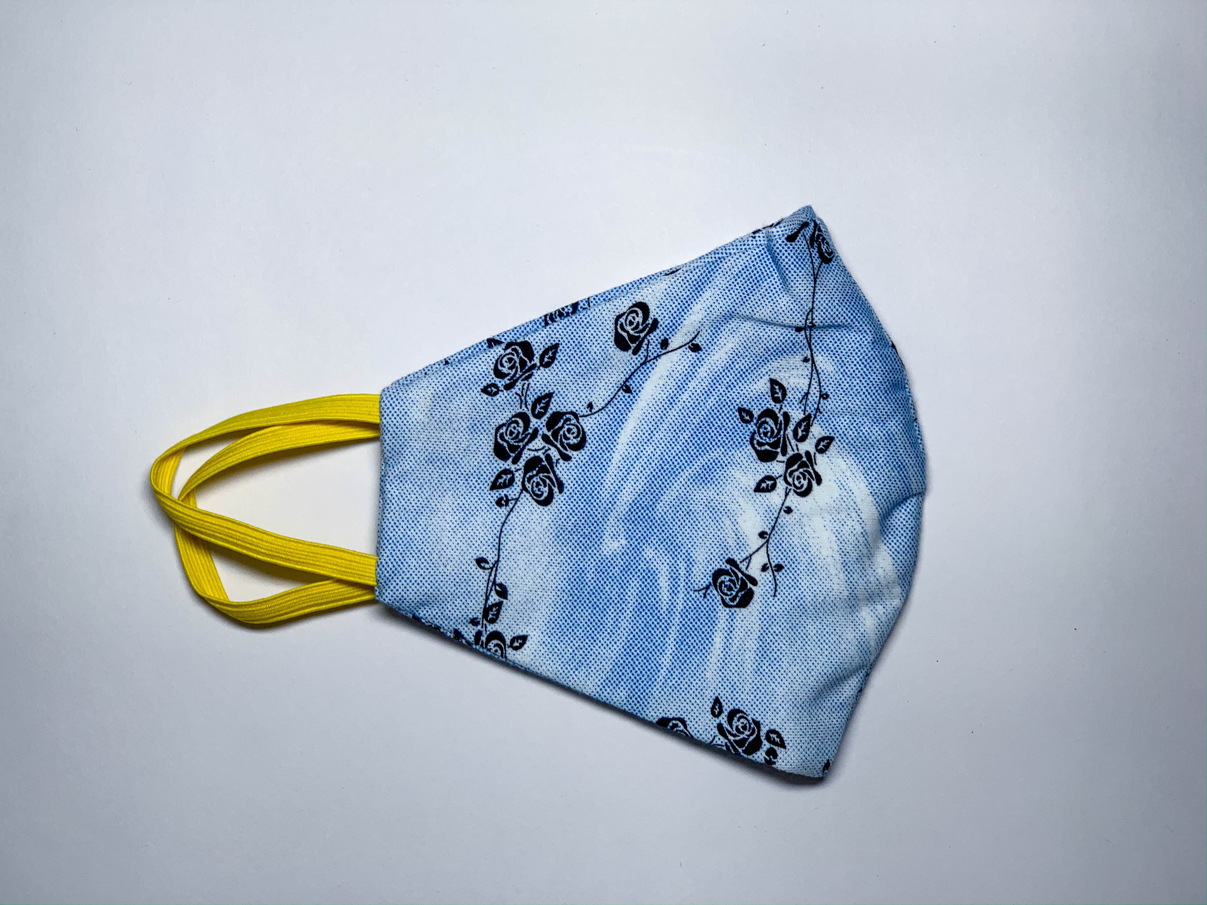 Face mask Blue Rose Small,Medium,Large