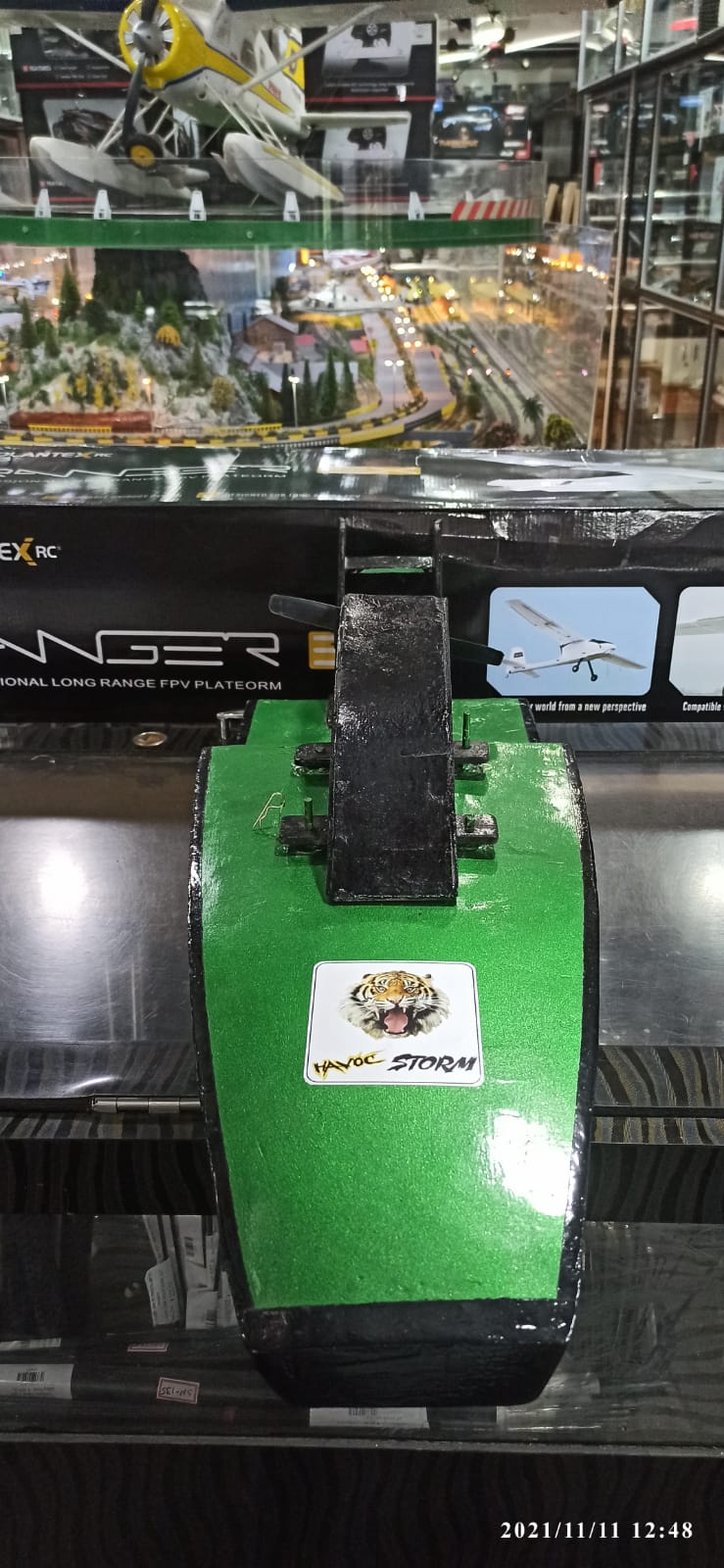 HAVOC STORM RC BOAT BE10 GREEN (QUALITY PRE OWNED)