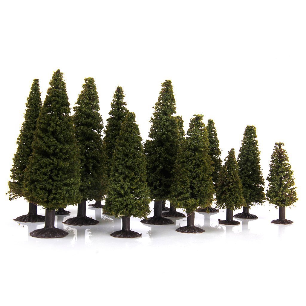 GREEN SCENERY LANDSCAP MODEL CEDAR TREES