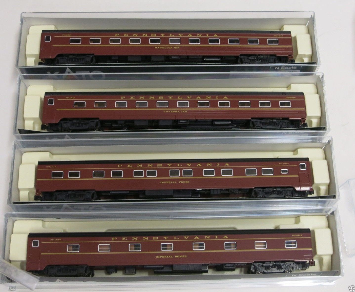 KATO N SCALE RAIL CARS 106 7111 SET OF 4