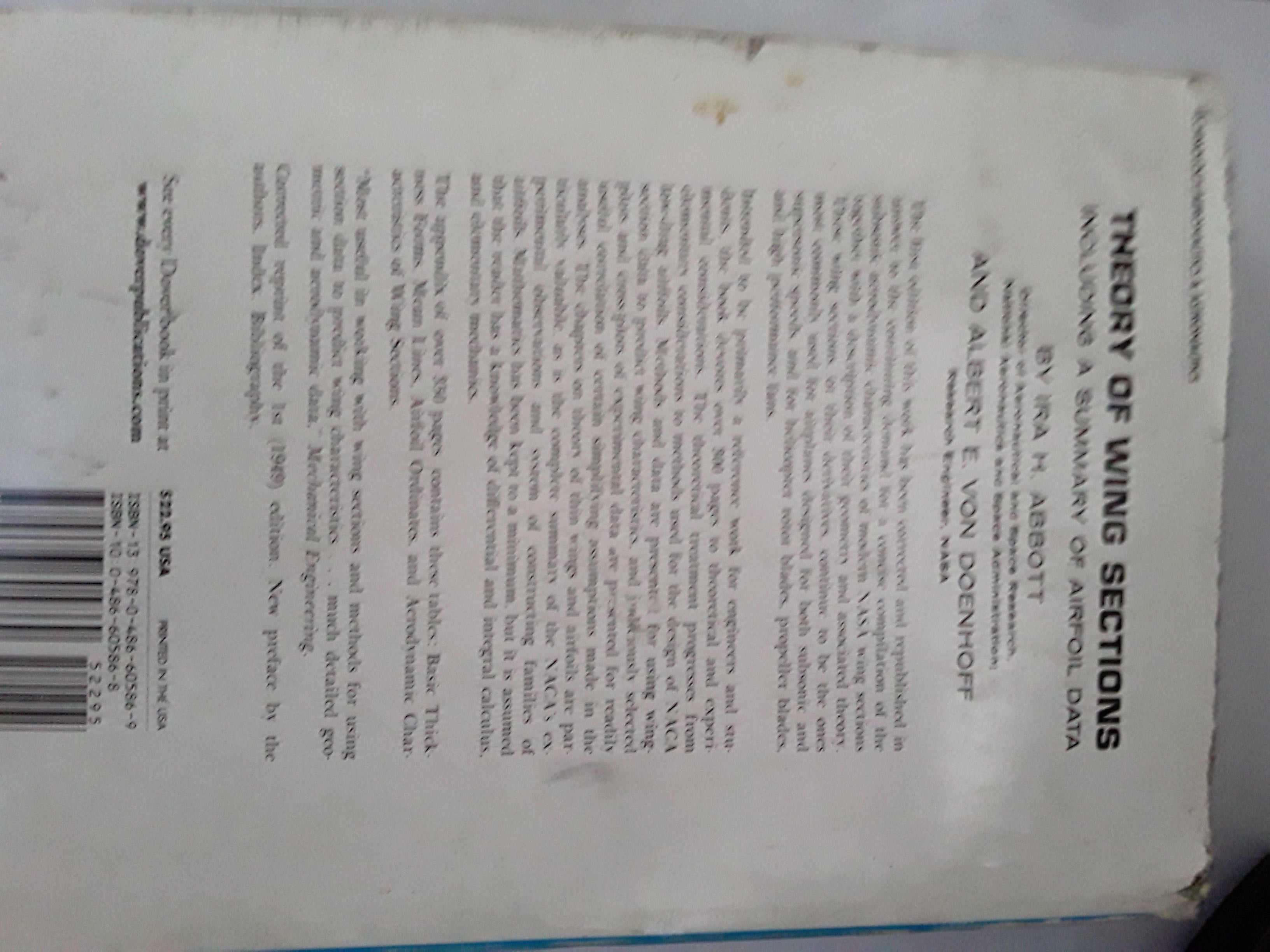 THEORY OF WINGS SECTION