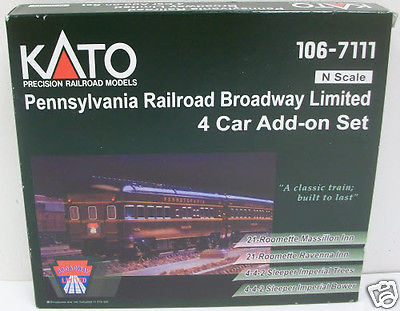 KATO N SCALE RAIL CARS 106 7111 SET OF 4