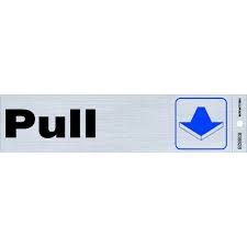 HILLMAN PUSH PULL SIGNS