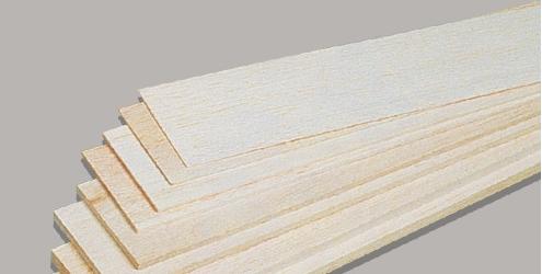 BALSA SHEET 6MM (6X100X1000MM) PACK OF 3PC