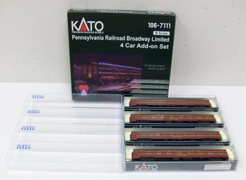 KATO N SCALE RAIL CARS 106 7111 SET OF 4