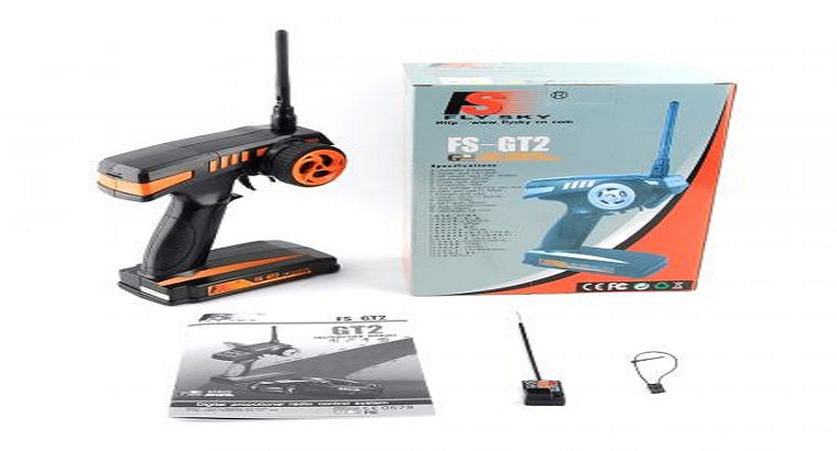 Flysky Radio FS-GT2 Transmitter WITH FS-GR3E RECEIVER FOR RC CAR/BOAT