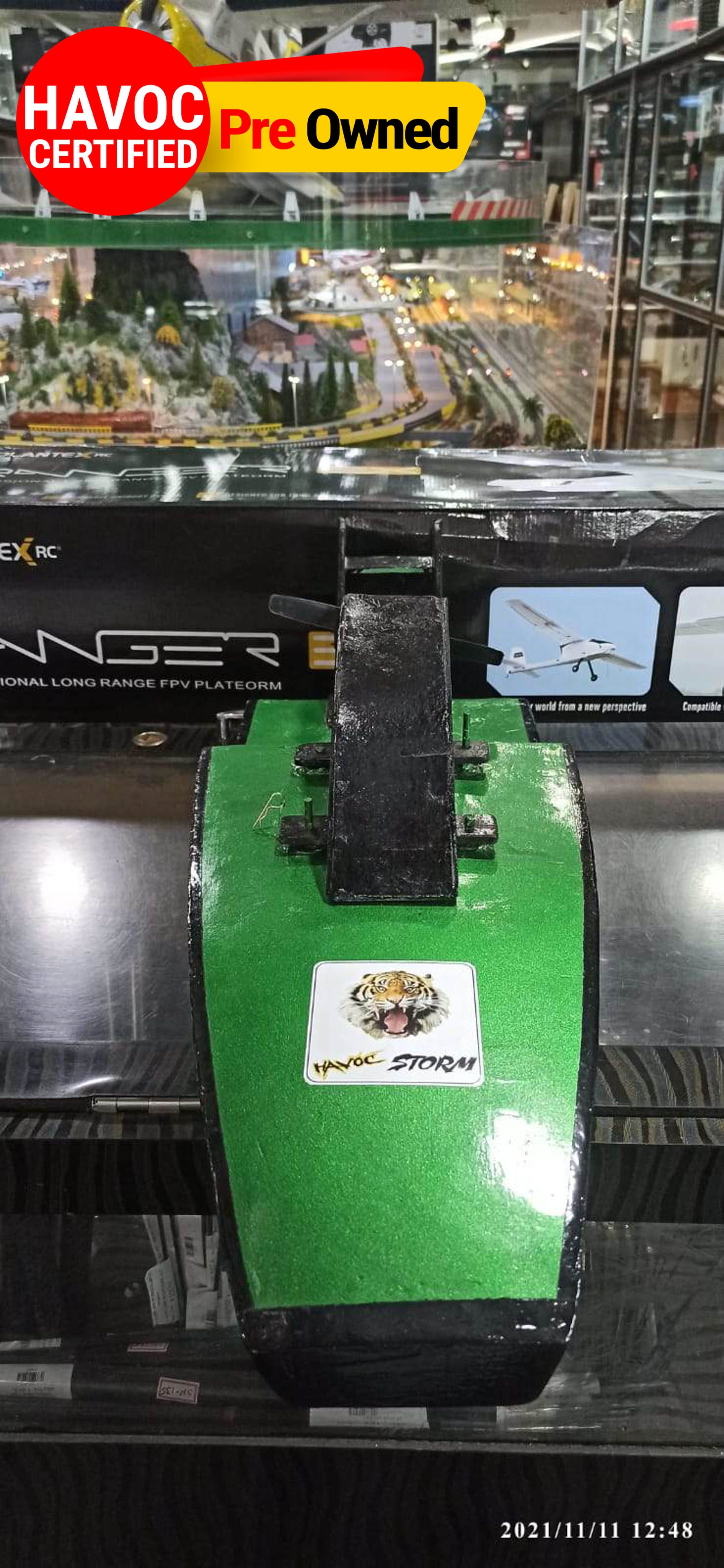 HAVOC STORM RC BOAT BE10 GREEN (QUALITY PRE OWNED)